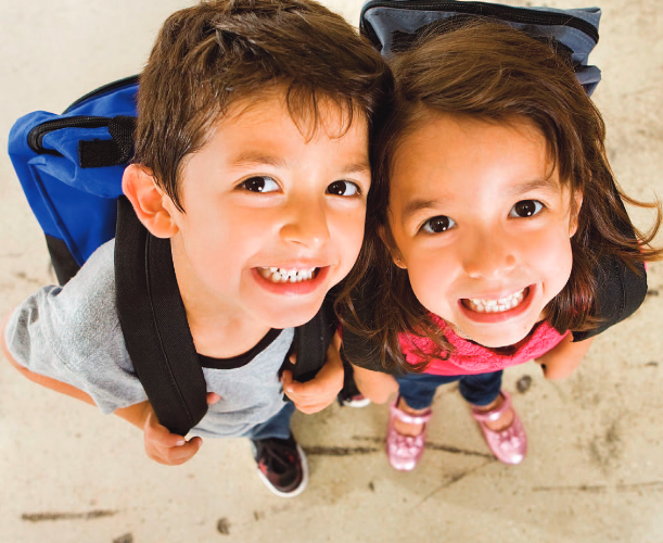 Administration Initiatives And Intregency Collaboration (Involved) boy and girl looking up smiling