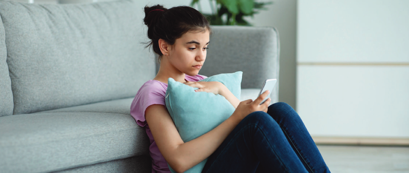 Young Girl on Phone